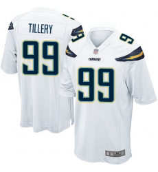 Chargers 99 Jerry Tillery White Youth Stitched Football Elite Jersey