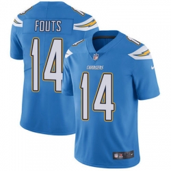 Nike Chargers #14 Dan Fouts Electric Blue Alternate Youth Stitched NFL Vapor Untouchable Limited Jersey