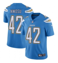 Nike Chargers #42 Uchenna Nwosu Electric Blue Alternate Youth Stitched NFL Vapor Untouchable Limited Jersey
