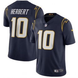 Youth Los Angeles Chargers 10 Justin Herbert Navy Vapor Untouchable Limited Stitched Jersey 