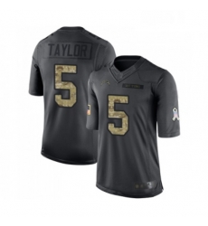 Youth Los Angeles Chargers 5 Tyrod Taylor Limited Black 2016 Salute to Service Football Jersey