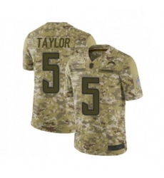 Youth Los Angeles Chargers 5 Tyrod Taylor Limited Camo 2018 Salute to Service Football Jersey