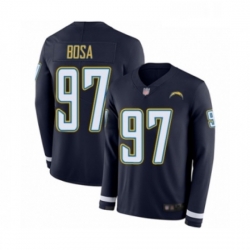 Youth Los Angeles Chargers 97 Joey Bosa Limited Navy Blue Therma Long Sleeve Football Jersey