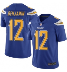 Youth Nike Chargers #12 Travis Benjamin Electric Blue Stitched NFL Limited Rush Jersey