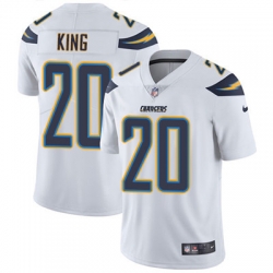 Youth Nike Chargers #20 Desmond King White Stitched NFL Vapor Untouchable Limited Jersey