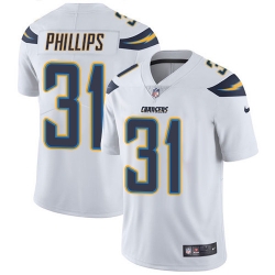 Youth Nike Chargers 31 Adrian Phillips White Stitched NFL Vapor Untouchable Limited Jersey