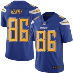 Youth Nike Chargers #86 Hunter Henry Electric Blue Stitched NFL Limited Rush Jersey