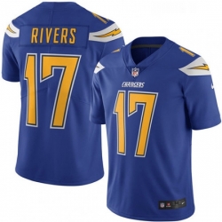 Youth Nike Los Angeles Chargers 17 Philip Rivers Limited Electric Blue Rush Vapor Untouchable NFL Jersey