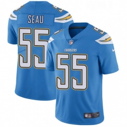 Youth Nike Los Angeles Chargers 55 Junior Seau Elite Electric Blue Alternate NFL Jersey