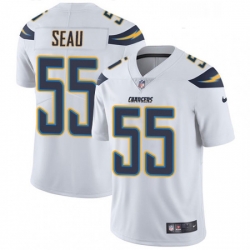 Youth Nike Los Angeles Chargers 55 Junior Seau Elite White NFL Jersey