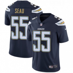 Youth Nike Los Angeles Chargers 55 Junior Seau Navy Blue Team Color Vapor Untouchable Limited Player NFL Jersey
