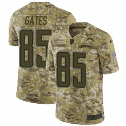 Youth Nike Los Angeles Chargers 85 Antonio Gates Limited Camo 2018 Salute to Service NFL Jersey