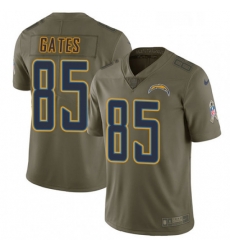 Youth Nike Los Angeles Chargers 85 Antonio Gates Limited Olive 2017 Salute to Service NFL Jersey