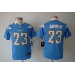 Youth Nike San Diego Chargers #23 Quentin Jammer Light Blue Limited Jerseys