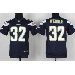 Youth Nike San Diego Chargers 32 Eric Weddle Dark Blue NFL Jerseys