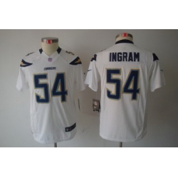 Youth Nike San Diego Chargers #54 Melvin Ingram White Color Limited Jerseys