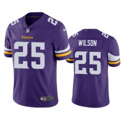 Men Minnesota Vikings 25 Albert Wilson Purple Vapor Untouchable Stitched Jersey