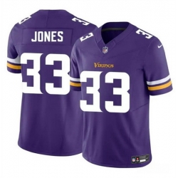 Men Minnesota Vikings 33 Aaron Jones Purple F U S E  Vapor Untouchable Limited Stitched Jersey