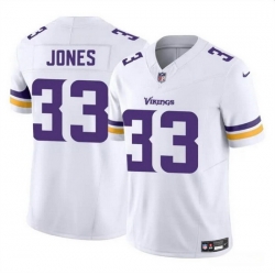 Men Minnesota Vikings 33 Aaron Jones White F U S E  Vapor Untouchable Limited Stitched Jersey