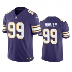 Men Minnesota Vikings 99 Danielle Hunter Purple 2023 F U S E  Vapor Untouchable Limited Stitched Jersey
