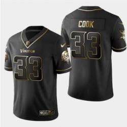 Men Nike Vikings #33 Dalvin Cook Golden Edition Jersey