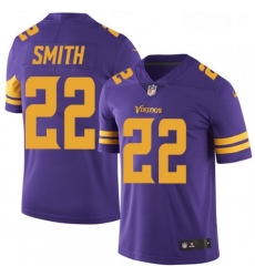 Mens Nike Minnesota Vikings 22 Harrison Smith Limited Purple Rush Vapor Untouchable NFL Jersey