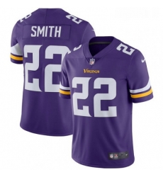 Mens Nike Minnesota Vikings 22 Harrison Smith Purple Team Color Vapor Untouchable Limited Player NFL Jersey