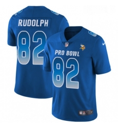 Mens Nike Minnesota Vikings 82 Kyle Rudolph Limited Royal Blue 2018 Pro Bowl NFL Jersey