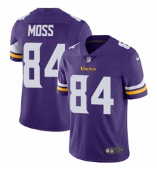 Mens Nike Minnesota Vikings 84 Randy Moss Purple Team Color Vapor Untouchable Limited Player NFL Jersey