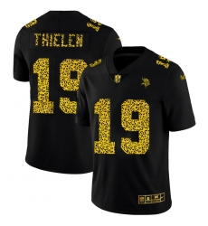 Minnesota Vikings 19 Adam Thielen Men Nike Leopard Print Fashion Vapor Limited NFL Jersey Black