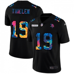 Minnesota Vikings 19 Adam Thielen Men Nike Multi Color Black 2020 NFL Crucial Catch Vapor Untouchable Limited Jersey
