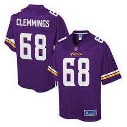Minnesota Vikings # 68 T J  Clemmings Purple elite Jerseys