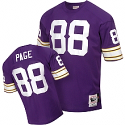 MitchellandNess Minnesota Vikings 1975 88 Alan Page Authentic Throwback Team Color Jersey