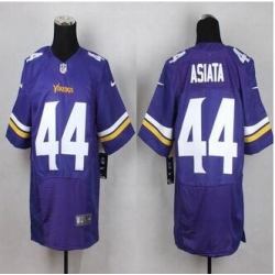 New Minnesota Vikings #44 Matt Asiata Purple Team Color Men Stitched NFL Elite Jersey