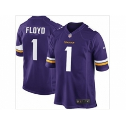 Nike Minnesota Vikings 1 Sharrif Floyd purple game NFL Jersey