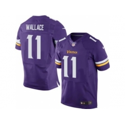 Nike Minnesota Vikings 11 Mike Wallace Purple Elite NFL Jersey