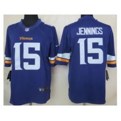 Nike Minnesota Vikings 15 Greg Jennings Purple Limited NFL Jersey
