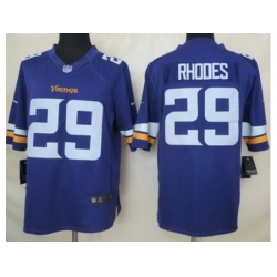Nike Minnesota Vikings 29 Xavier Rhodes Purple Limited NFL Jersey