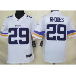 Nike Minnesota Vikings 29 Xavier Rhodes White Limited NFL Jersey