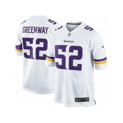Nike Minnesota Vikings 52 Chad Greenway White Game NFL Jersey