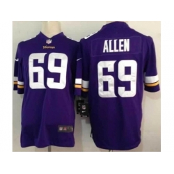 Nike Minnesota Vikings 69 Jared Allen Purple Game NFL Jersey