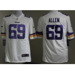 Nike Minnesota Vikings 69 Jared Allen White Game NFL Jersey