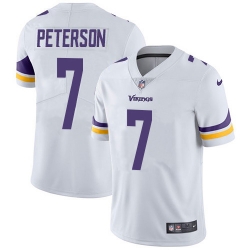 Nike Minnesota Vikings 7 Patrick Peterson White Men Stitched NFL Vapor Untouchable Limited Jersey