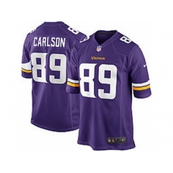 Nike Minnesota Vikings 89 John Carlson Purple Game NFL Jersey