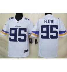Nike Minnesota Vikings 95 Sharrif Floyd White Limited NFL Jersey