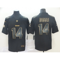 Nike Vikings 14 Stefon Diggs Black Gold Vapor Untouchable Limited Jersey