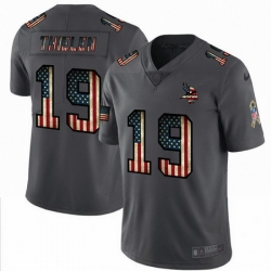 Nike Vikings 19 Adam Thielen 2019 Salute To Service USA Flag Fashion Limited Jersey