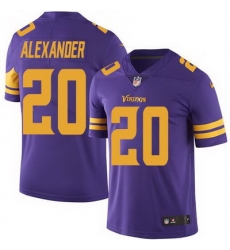 Nike Vikings #20 Mackensie Alexander Purple Mens Stitched NFL Limited Rush Jersey