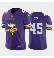 Nike Vikings 45 Troy Dye Purple Team Big Logo Vapor Untouchable Limited Jersey