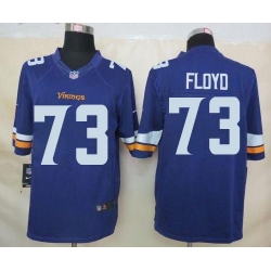 Nike Vikings #73 Sharrif Floyd Purple Team Color Mens Stitched NFL Limited Jersey